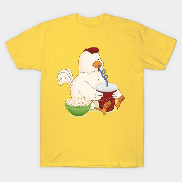 Chicken Popcorn T-Shirt by Sketchbook ni Abi